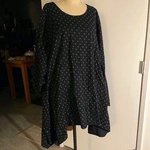 Tulip Tunic Dress Medium 100% Cotton